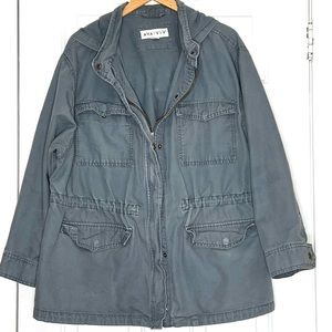 Ava & Viv Gray Utility Jacket
